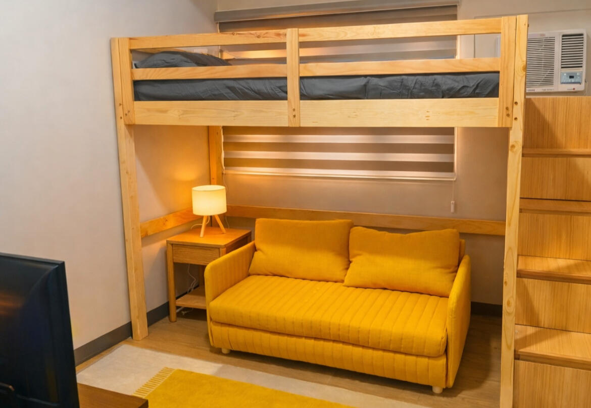Loft Bed with Sofa Bed
